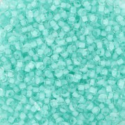 Perla Preciosa 11/0 da 2 mm - Crystal Green Lined x 20 g