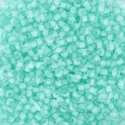 Perle di semi Preciosa 11/0 2 mm - Verde cristallo rivestito x20g