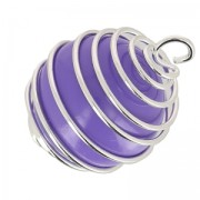 Perlina per bola della gravidanza 16 mm - Viola x1