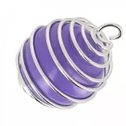Perlina per bola della gravidanza 16 mm - Viola x1