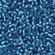 Perla Preciosa 11/0 2 mm - Dark Aquamarine Silver Lined x 20 g