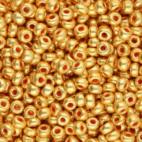 Perla Preciosa 8/0 3 mm - Terra Metallic Orange x20g