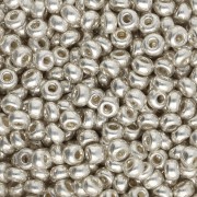 Preciosa Perle di semi 8/0 3 mm - Terra Metallic Beige x20g