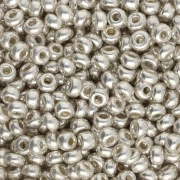 Preciosa Perle di semi 8/0 3 mm - Terra Metallic Beige x20g