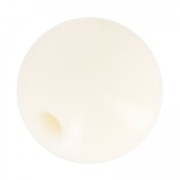 Perle semi-forate grande foro 14 mm Crema x1