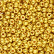 Perla Preciosa 8/0 da 3 mm - Terra Metallic Gold x 20 g