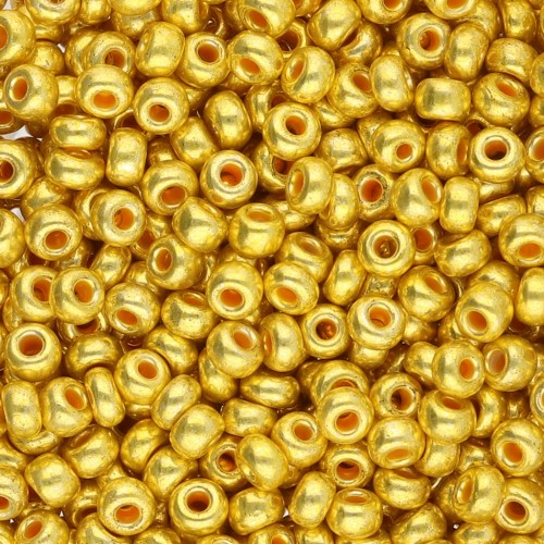 Perla Preciosa 8/0 da 3 mm - Terra Metallic Gold x 20 g