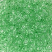 Perla Preciosa 8/0 - 3 mm - Solgel - Verde chiaro 2, cristallo tinto x 20 g