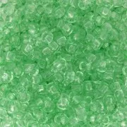 Perla Preciosa 8/0 - 3 mm - Solgel - Verde chiaro 2, cristallo tinto x 20 g