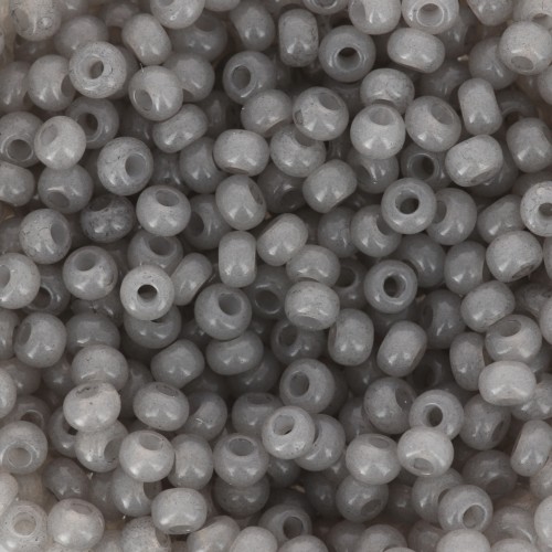 Perla Preciosa 8/0 - 3 mm - Solgel - Grigio 2, colorato alabastro x 20 g