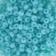 Perla Preciosa 8/0 - 3 mm - Solgel - Blu-verde 2, tinte in alabastro x 20 g