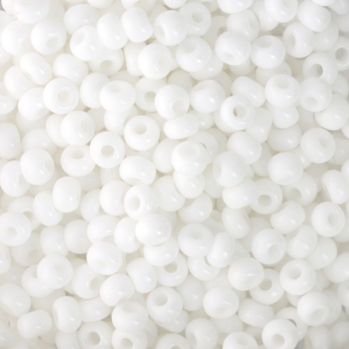 Preciosa Perle di semi 8/0 - 3 mm - Bianco gesso x20g