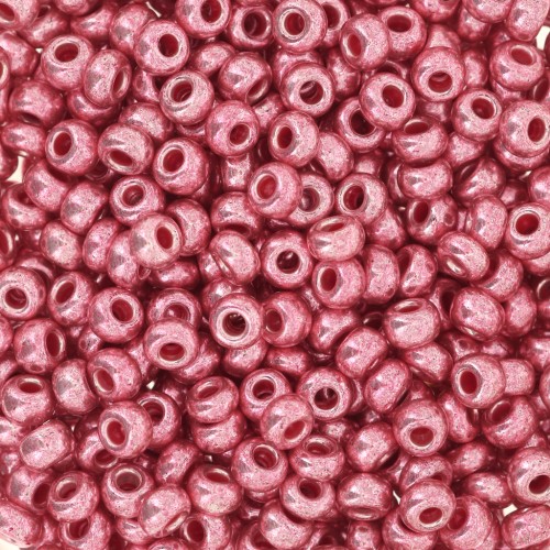 Preciosa Perle di semi 8/0 - 3 mm - Terra Metallic Rose x20g