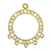 Separatori orecchini 5 anellini mm. 30 dorato x2|raw }}