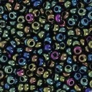 Preciosa Perle di semi 8/0 - 3 mm - Iris verde x20g