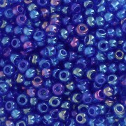 Perla Preciosa 8/0 - 3 mm - Dark Aquamarine Rainbow x 20 g