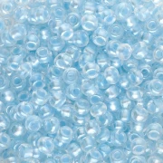 Preciosa Perle di semi 8/0 3 mm - Perla blu rivestita di cristallo Sfinx x20g