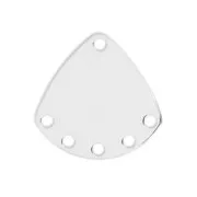 Separatori tringoli 6 fori 14 mm argentato x4