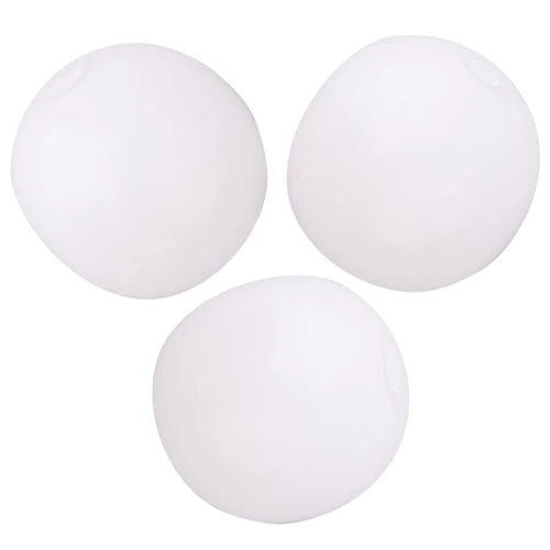 Perle rotonde in vetro ceco 8 mm - Bianco opaco x20