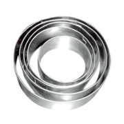 Set di stampini in metallo forma tonda x5