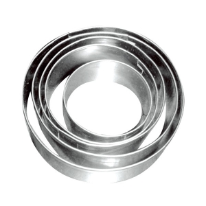 Set di stampini in metallo forma tonda x5