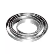 Set di stampini in metallo forma ovale x5