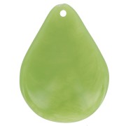 Zecchini curvi 23 mm in resina - Verde avocado x6