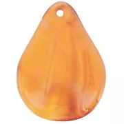 Zecchini in resina da 23 mm - Albicocca marmorizzato x6