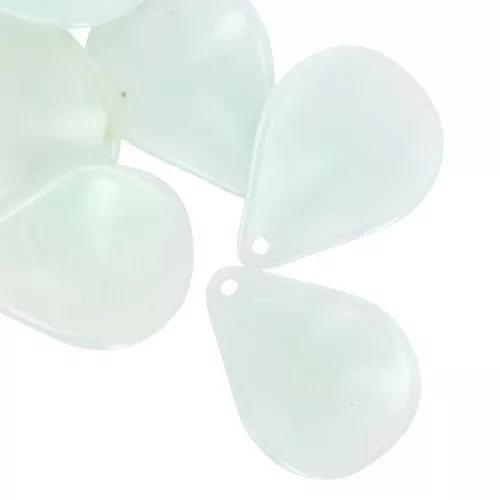 Zecchini di 23 mm in resina - Blu smerigliato marmorizzato x6