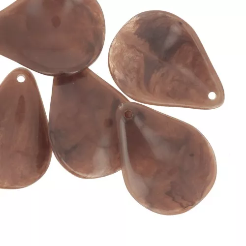 Zecchini in resina da 23 mm - Cioccolato marmorizzato x6