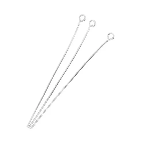 Chiodini a testa tonda 51x0,70 mm - Argento x 25