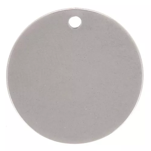 Zecchino rotondo 20 mm - medaglia da incidere - acciaio inossidabile 304L x1