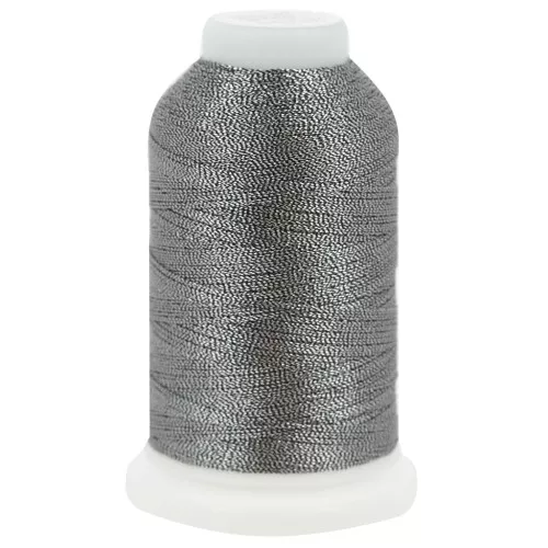 Filato di poliestere metallizzato Liz taglia 40 - Carbone chiaro n°343 x265m
