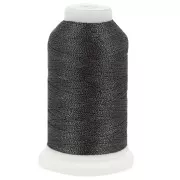 Fil en polyester Liz metallic taille 40 - Charcoal n°342 x265m