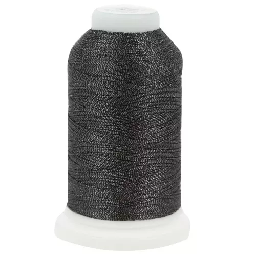 Filato di poliestere metallizzato Liz taglia 40 - Charcoal n°342 x265m