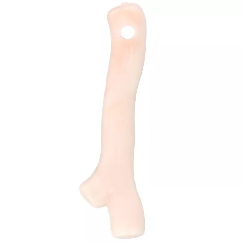 Pendenti corallo in resina 21x6 mm - Rosa chiaro x8