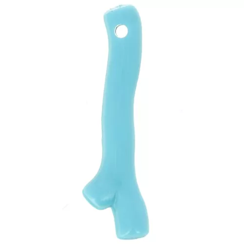Pendenti corallo in resina 21x6 mm - Turchese x8