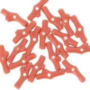 Rouge Corail - Perles corail 12x5 mm en résine - Rouge corail x10 Perles corail 12x5 mm en résine - Rouge corail x10