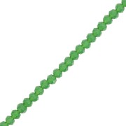 Perle sfaccettate rotonde - Tondo appiattito 3,5x3 mm - Verde opaco x32cm|raw }}
