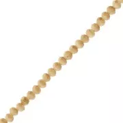 Perles rondelles facettées - rondes aplaties 3.5x3 mm -  Opaque Vert olive x32cm