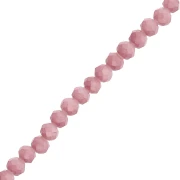 Perla a disco sfaccettata - rotonda appiattita 4,5x mm - Marrone chiaro opaco x 38 cm