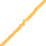 Perle sfaccettate rotonde - rotonde appiattite 3,5x3 mm - Senape opaco x38cm|raw }}