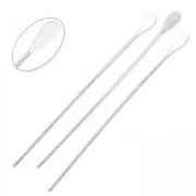 Spilli testa goccia 51x0,7 mm Placcatura argento fino x10