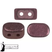 Perle di vetro Lipsi® di Puca® 4x6 mm - Rosso antico metallizzato Mat x10g