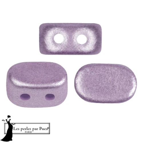 Perle di vetro Lipsi® di Puca® 4x6 mm - Viola metallizzato Mat x10g