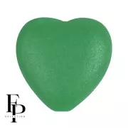 Perla di vetro a cuore 16x15 mm - Vogue Green Garden Mat x1