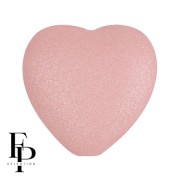 Perla di vetro a cuore 16x15 mm - Vogue Rose Nude Mat x1|raw }}
