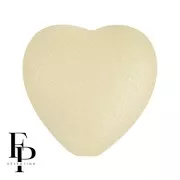 Perla di vetro a cuore 16x15 mm - Vogue Stone Mat x1