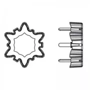 Castone Edelweiss PureCrystal 4753 14 mm rodiato x1