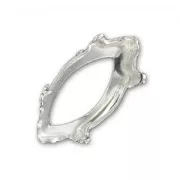 Castone navette mm. 10x5 Argento 925 x1